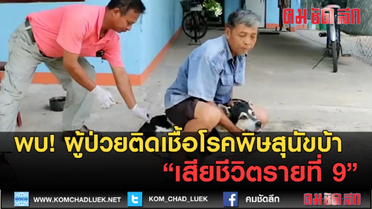 (คลิปข่าว)พบ! ผู้ป่วยติดเชื้อโรคพิษสุนัขบ้า เสียชีวิตรายที่9 (คลิปข่าว)พบ! ผู้ป่วยติดเชื้อโรคพิษสุนัขบ้า เสียชีวิตรายที่9
