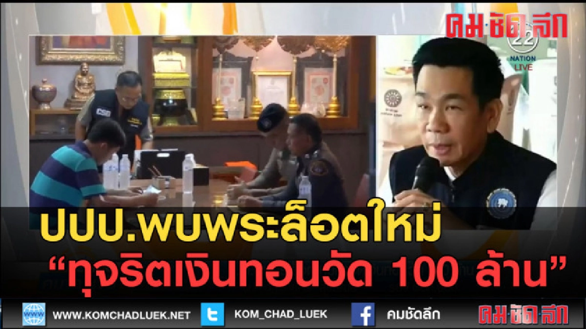 (คลิปข่าว) ปปป.พบพระล็อตใหม่ ทุจริตเงินทอนวัด 100 ล้าน (คลิปข่าว) ปปป.พบพระล็อตใหม่ ทุจริตเงินทอนวัด 100 ล้าน