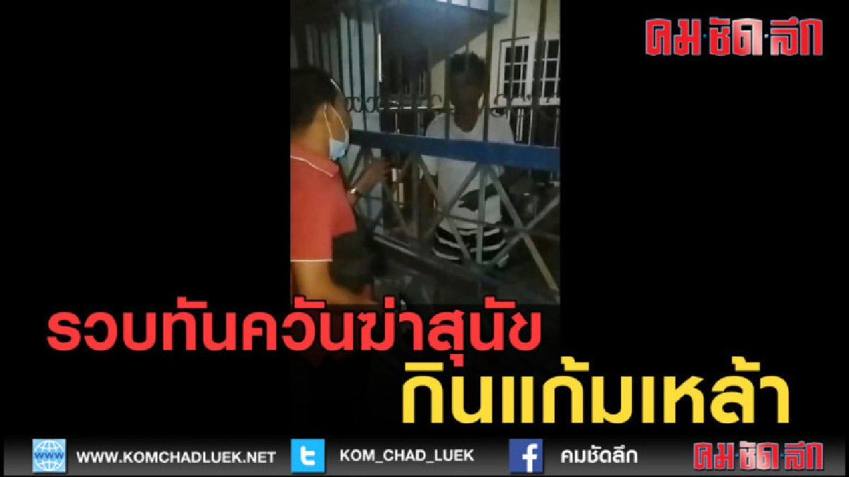 (คลิปข่าว) รวบทันควันฆ่าสุนัขกินแก้มเหล้า (คลิปข่าว) รวบทันควันฆ่าสุนัขกินแก้มเหล้า