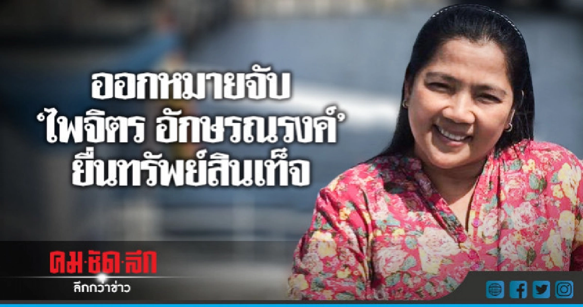 ออกหมายจับ"ไพจิตร อักษรณรงค์"ยื่นทรัพย์สินเท็จ ออกหมายจับ"ไพจิตร อักษรณรงค์"ยื่นทรัพย์สินเท็จ