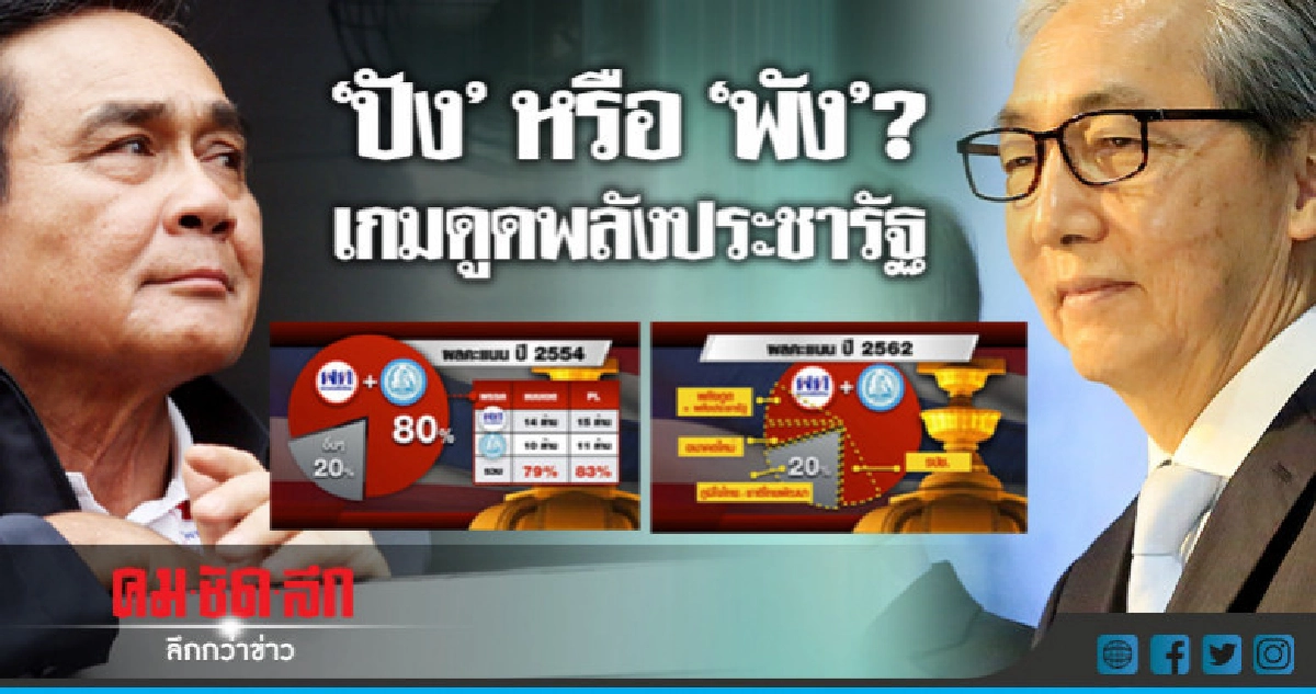"ปัง" หรือ "พัง"? เกมดูดพลังประชารัฐ "ปัง" หรือ "พัง"? เกมดูดพลังประชารัฐ