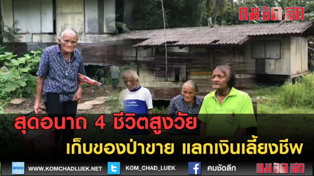 (คลิปข่าว) สุดอนาถ 4 ชีวิต เก็บของป่าขาย แลกเงินเลี้ยงชีพ (คลิปข่าว) สุดอนาถ 4 ชีวิต เก็บของป่าขาย แลกเงินเลี้ยงชีพ