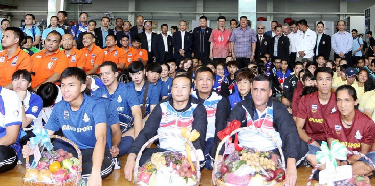 นักกีฬาทีมชาติไทย กำลังใจเต็มเปี่ยม นักกีฬาทีมชาติไทย กำลังใจเต็มเปี่ยม