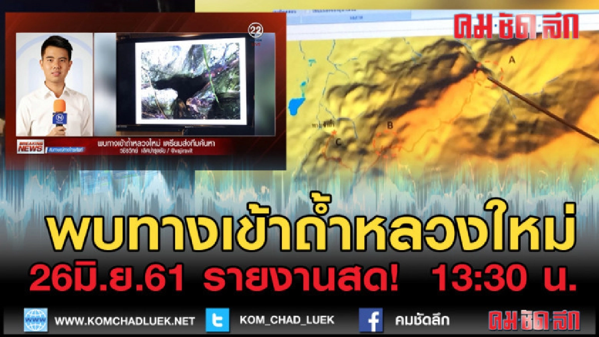 (คลิปข่าว) พบทางเข้าถ้ำหลวงใหม่ เตรียมส่งทีมค้นหา