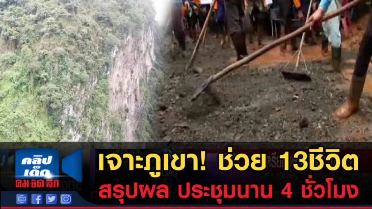 (คลิปข่าว) เอาจริง! เจาะภูเขา 1 ลูก รักษา13ชีวิต ทีมหมูป่า (คลิปข่าว) เอาจริง! เจาะภูเขา 1 ลูก รักษา13ชีวิต ทีมหมูป่า