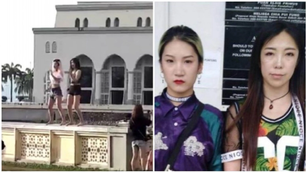 ปรับ 200 บาท สองสาวชาวจีนโชว์พลิ้วหน้ามัสยิด ปรับ 200 บาท สองสาวชาวจีนโชว์พลิ้วหน้ามัสยิด