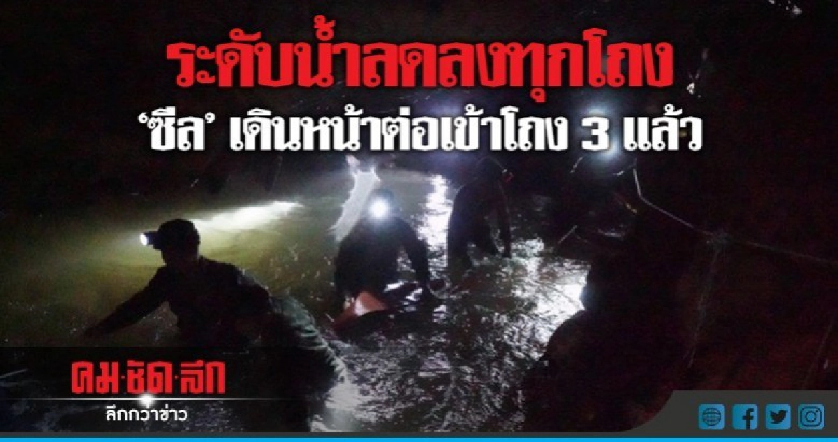 ระดับน้ำลดลงทุกโถงซิลเดินหน้าต่อเข้าโถง3แล้ว ระดับน้ำลดลงทุกโถงซิลเดินหน้าต่อเข้าโถง3แล้ว