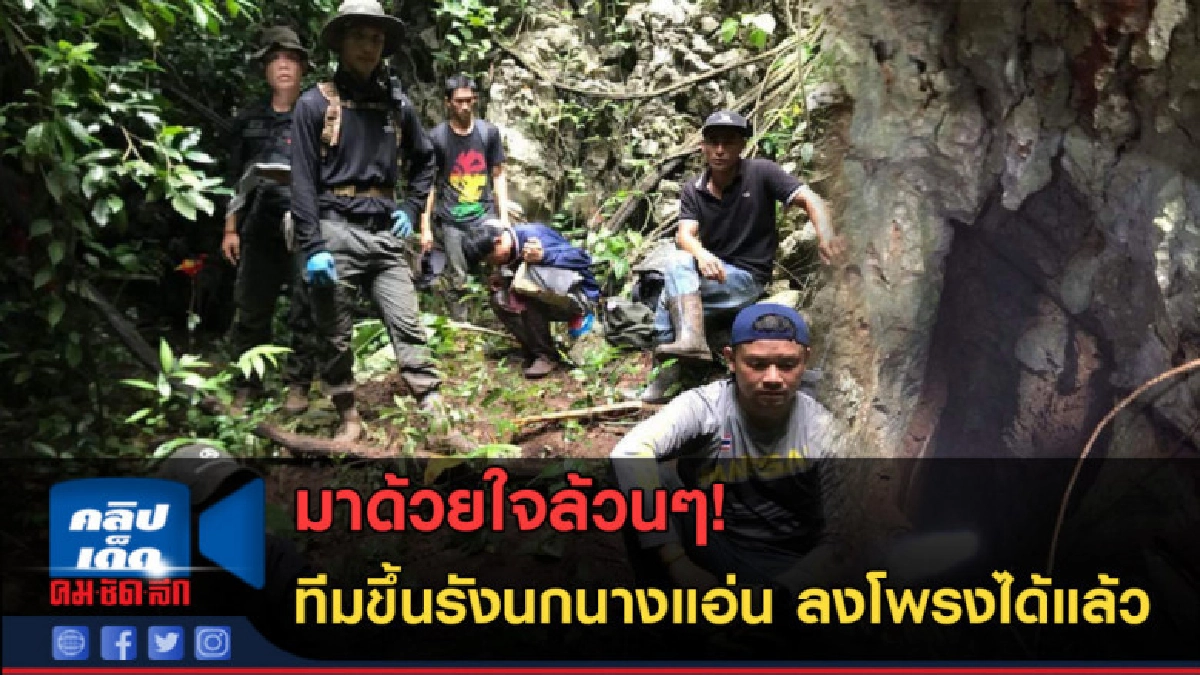 (คลิปข่าว) มาด้วยใจล้วนๆ! ทีมขึ้นรังนกนางแอ่น ลงโพรงได้แล้ว (คลิปข่าว) มาด้วยใจล้วนๆ! ทีมขึ้นรังนกนางแอ่น ลงโพรงได้แล้ว