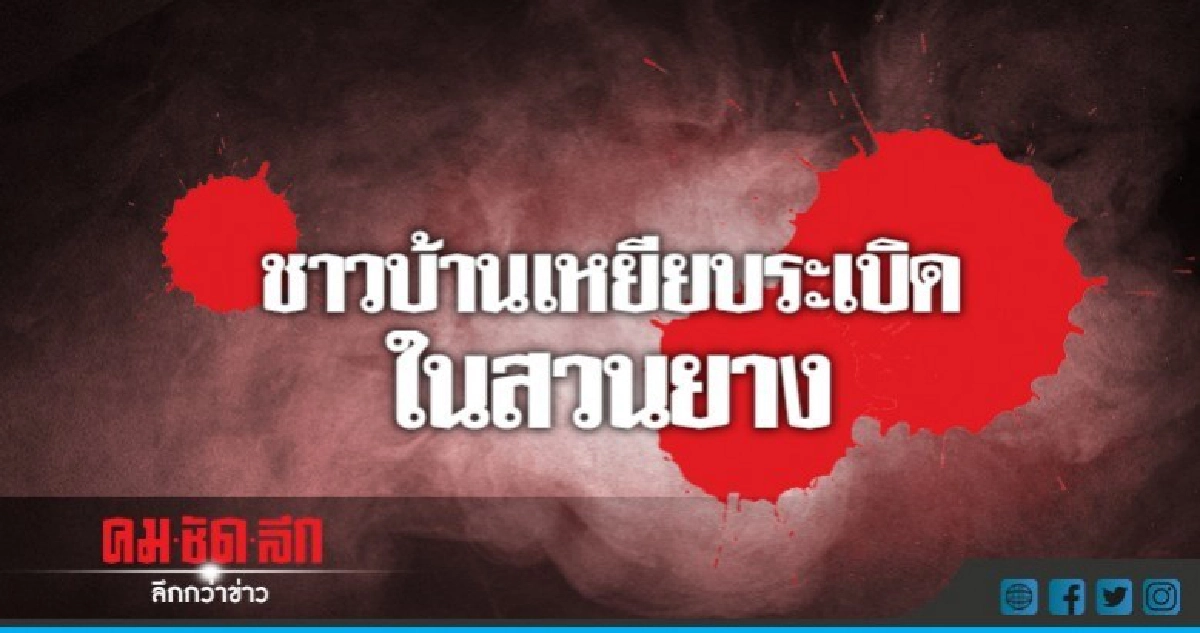 ชาวบ้านเหยียบระเบิดในสวนยาง ชาวบ้านเหยียบระเบิดในสวนยาง