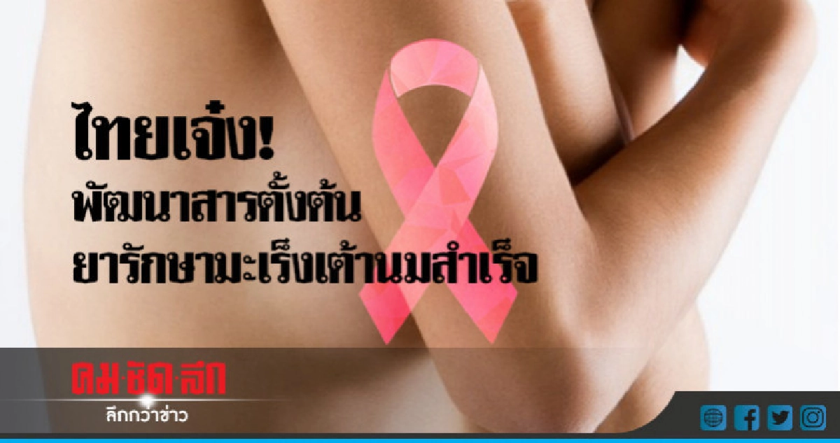 "บิ๊กตู่"ปลื้มไทยพัฒนาสารตั้งต้นยารักษามะเร็งเต้านม "บิ๊กตู่"ปลื้มไทยพัฒนาสารตั้งต้นยารักษามะเร็งเต้านม