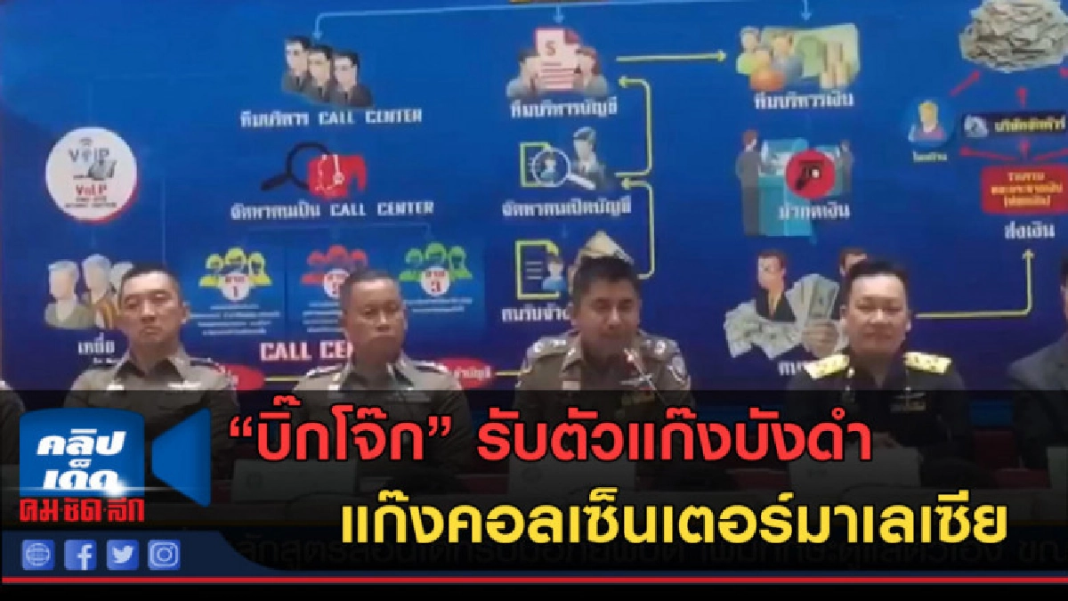 (คลิปข่าว) รับตัวแก๊งคอลเซ็นเตอร์ มาเลเซีย 8 คน
