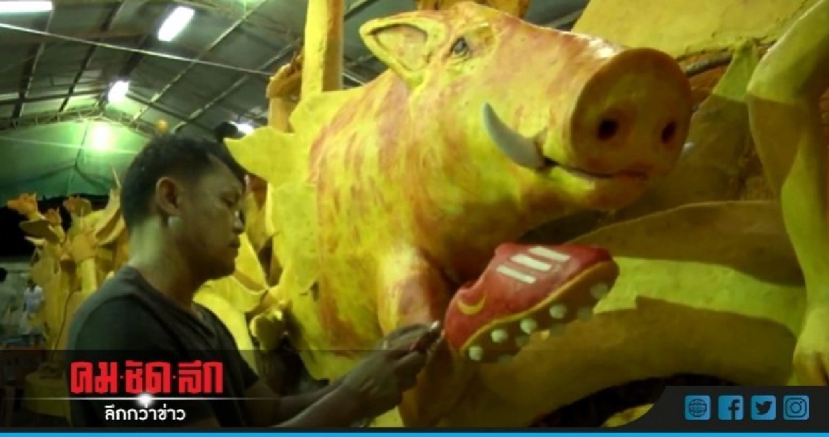 วัดดังโคราชแกะเทียนพรรษา "ทีมหมูป่า"