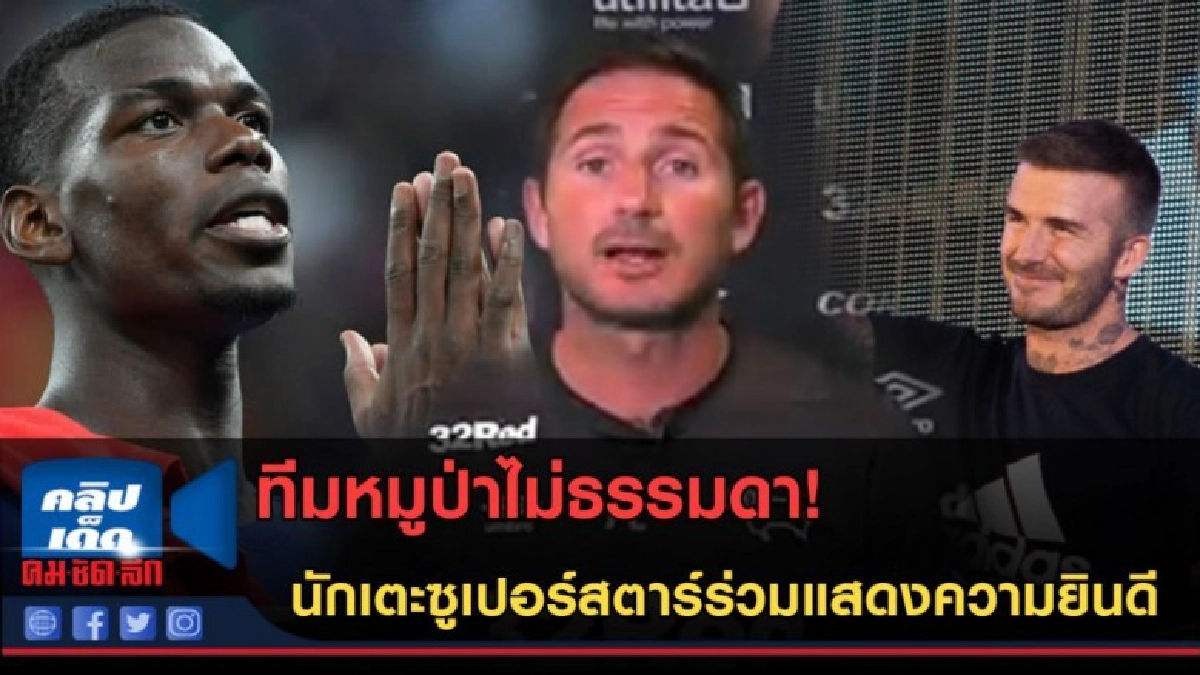 (คลิปข่าว) หมูป่าไม่ธรรมดา! นักเตะสตาร์ดังร่วมแสดงความยินดี (คลิปข่าว) หมูป่าไม่ธรรมดา! นักเตะสตาร์ดังร่วมแสดงความยินดี