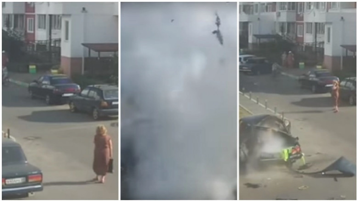 คลิปนาทีชีวิตหวิดลูกหลงถังแก๊สรถระเบิดตูมใหญ่ คลิปนาทีชีวิตหวิดลูกหลงถังแก๊สรถระเบิดตูมใหญ่