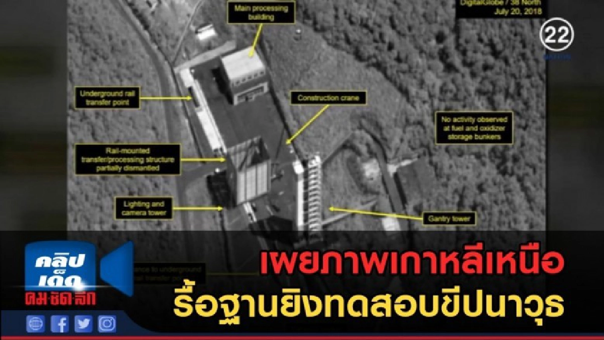 (คลิปข่าว) เผยภาพเกาหลีเหนือรื้อฐานยิงทดสอบขีปนาวุธ (คลิปข่าว) เผยภาพเกาหลีเหนือรื้อฐานยิงทดสอบขีปนาวุธ