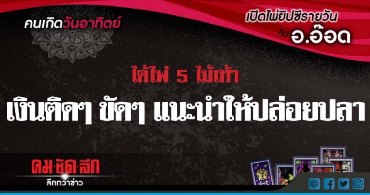 เปิดไพ่ยิปซีรายวัน : วันอาทิตย์ที่ 5 สิงหาคม 2561 