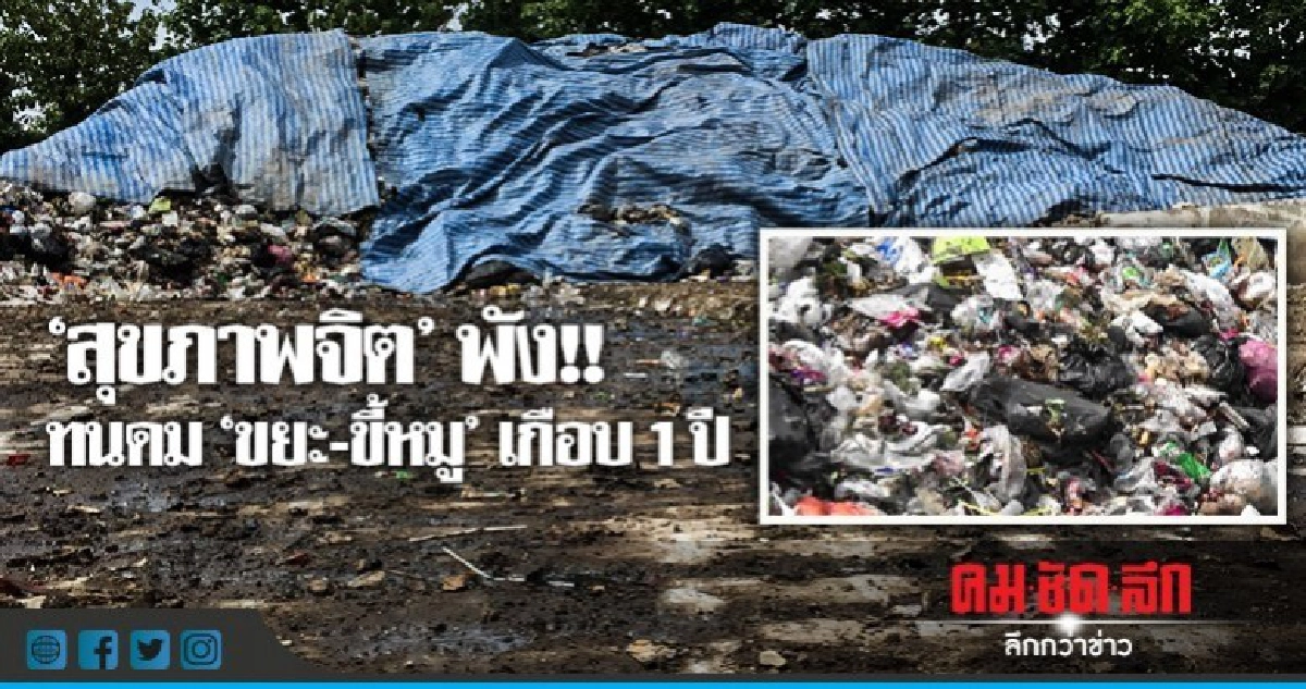 ทนดมขยะ- ขี้หมูมาเกือบ 1 ปี 