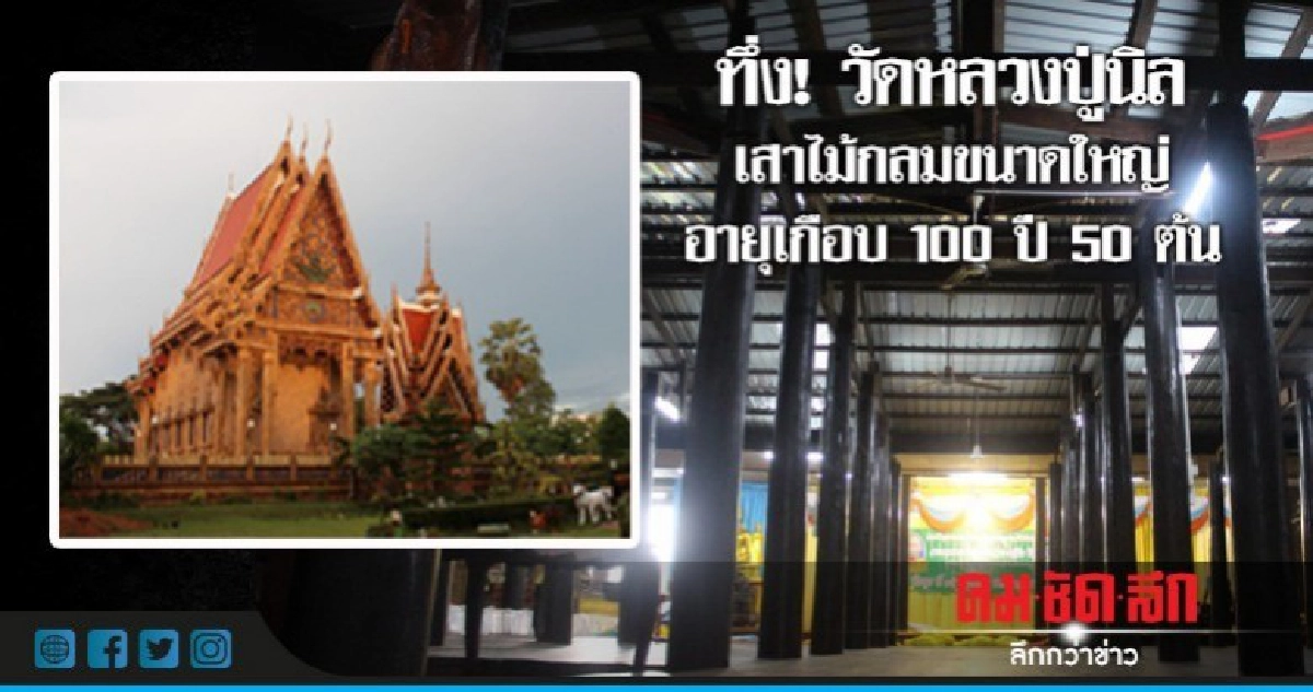 ทึ่ง! เสาไม้ขนาดใหญ่อายุเกือบ 100 ปี 50 ต้น ทึ่ง! เสาไม้ขนาดใหญ่อายุเกือบ 100 ปี 50 ต้น