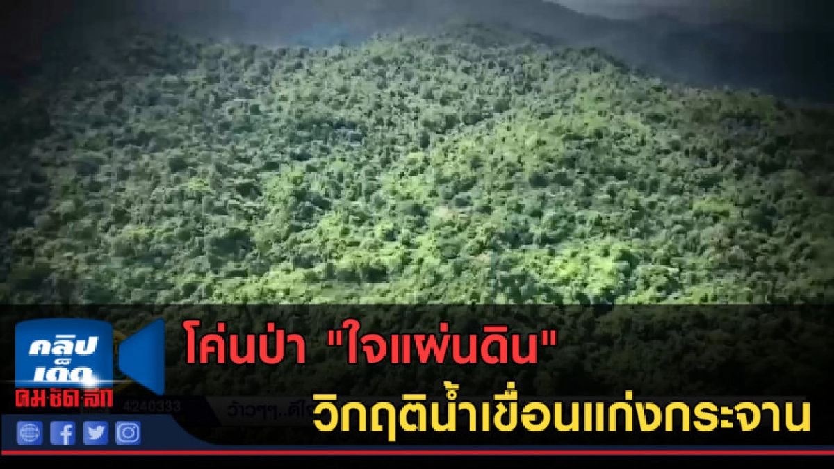 (คลิปข่าว) โค่นป่า "ใจแผ่นดิน" วิกฤติน้ำเขื่อนแก่งกระจาน (คลิปข่าว) โค่นป่า "ใจแผ่นดิน" วิกฤติน้ำเขื่อนแก่งกระจาน