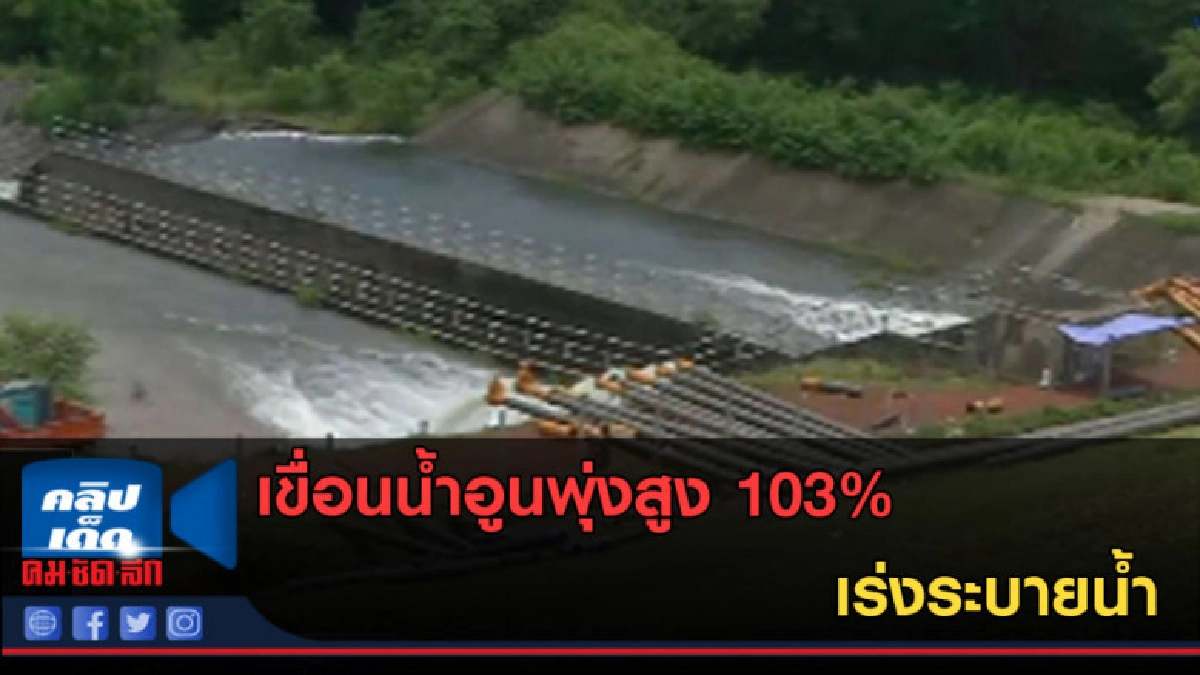 (คลิปข่าว) เขื่อนน้ำอูนพุ่งสูง 103% เร่งระบายน้ำ (คลิปข่าว) เขื่อนน้ำอูนพุ่งสูง 103% เร่งระบายน้ำ
