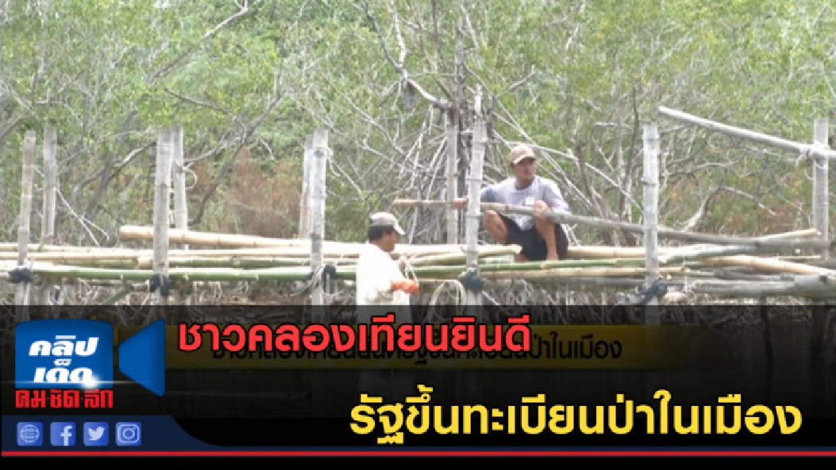 (คลิปข่าว) ชาวคลองเทียนยินดีรัฐขึ้นทะเบียนป่าในเมือง (คลิปข่าว) ชาวคลองเทียนยินดีรัฐขึ้นทะเบียนป่าในเมือง