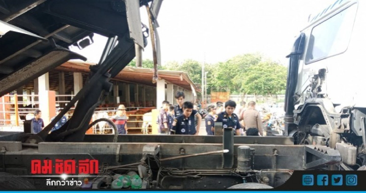 กระบะดัมพ์บรรทุกหล่นทับดับอนาถ กระบะดัมพ์บรรทุกหล่นทับดับอนาถ