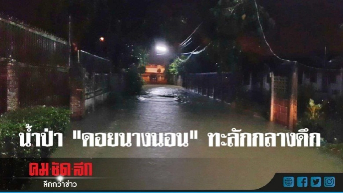 น้ำป่า "ดอยนางนอน" ทะลัก ผู้ว่าฯสั่งติดตามสถานการณ์ น้ำป่า "ดอยนางนอน" ทะลัก ผู้ว่าฯสั่งติดตามสถานการณ์
