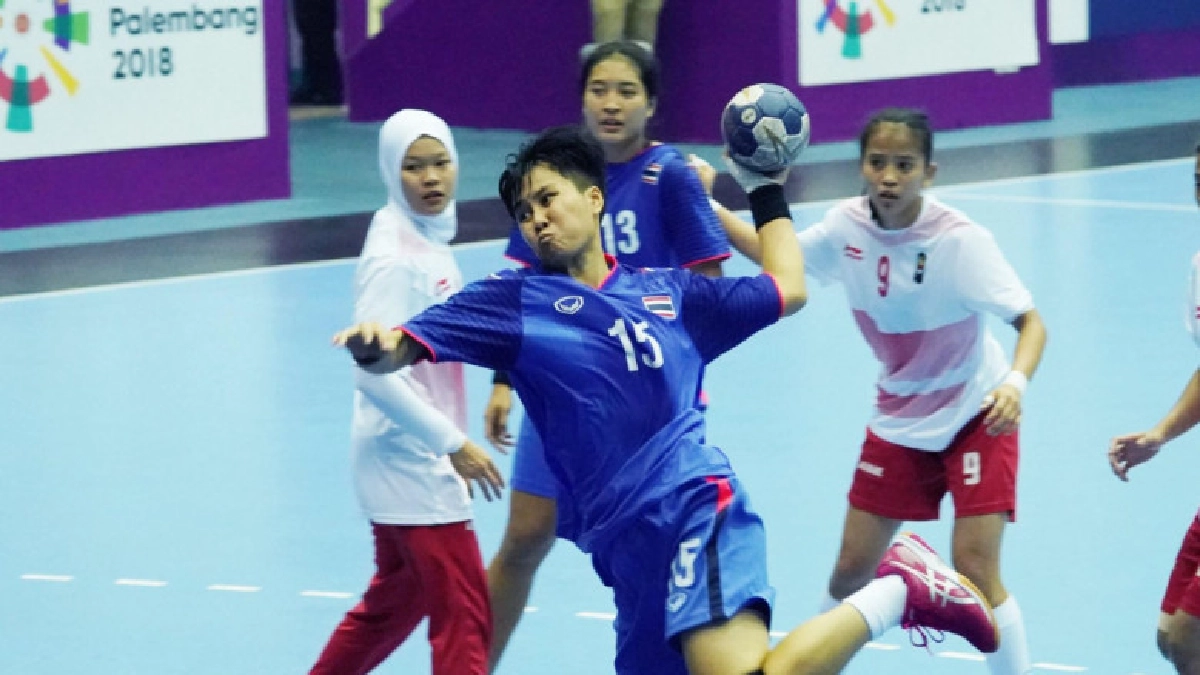 แฮนด์บอลสาวไทย ถล่ม อิเหนา34-16 แฮนด์บอลสาวไทย ถล่ม อิเหนา34-16