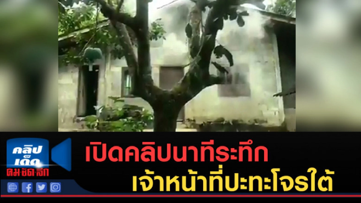 (คลิปข่าว) นาทีระทึก เจ้าหน้าที่ยิงปะทะโจรใต้ 