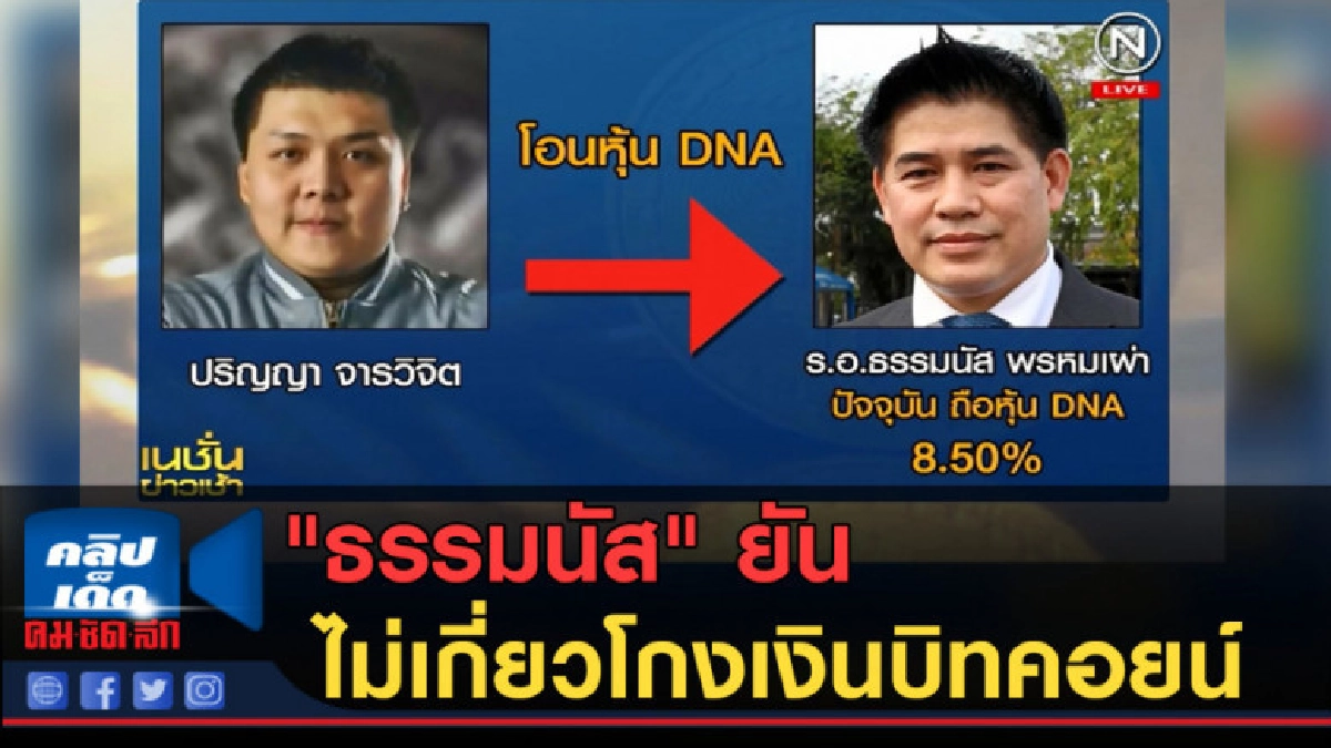 (คลิปข่าว) "ธรรมนัส" ยันไม่เกี่ยวโกงเงินบิทคอยน์ (คลิปข่าว) "ธรรมนัส" ยันไม่เกี่ยวโกงเงินบิทคอยน์