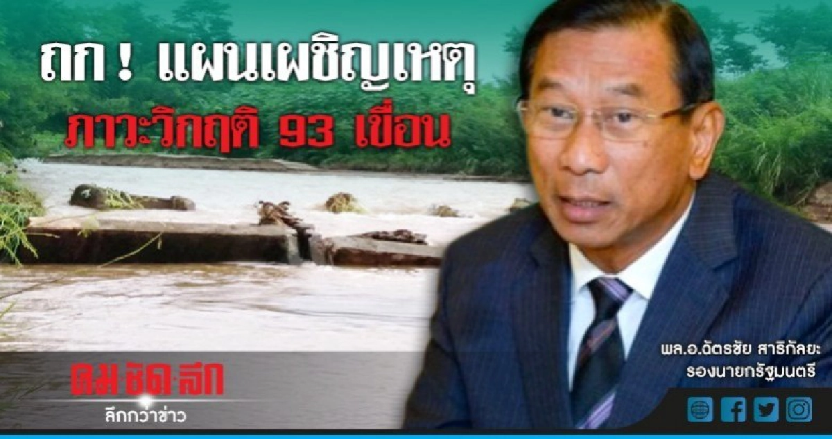 ถก ! แผนเผชิญเหตุภาวะวิกฤติ 93 เขื่อน ถก ! แผนเผชิญเหตุภาวะวิกฤติ 93 เขื่อน