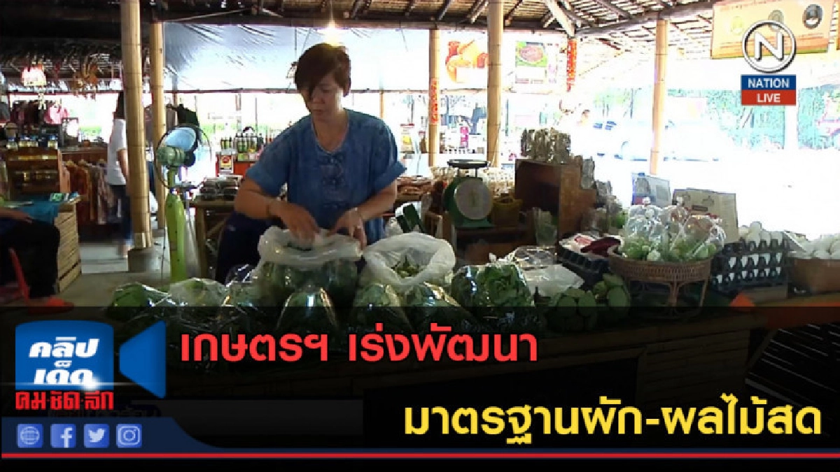 (คลิปข่าว) เกษตรฯ เร่งพัฒนามาตรฐานผัก-ผลไม้สด (คลิปข่าว) เกษตรฯ เร่งพัฒนามาตรฐานผัก-ผลไม้สด