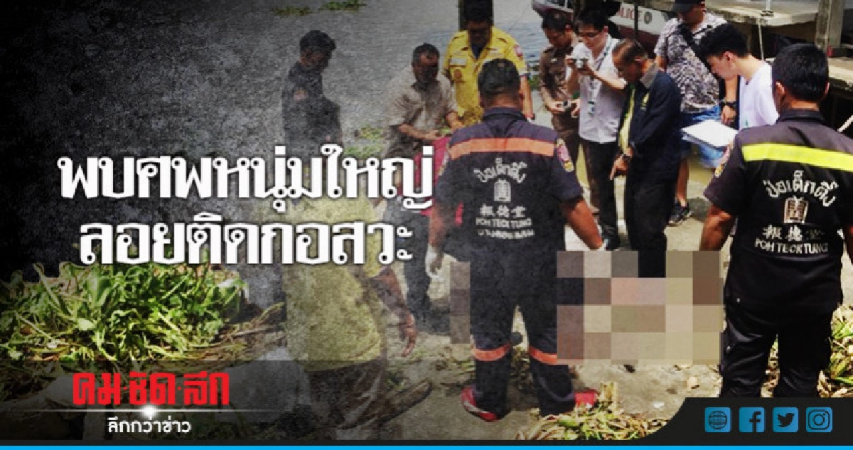 พบศพหนุ่มใหญ่ ลอยติดกอสวะ พบศพหนุ่มใหญ่ ลอยติดกอสวะ