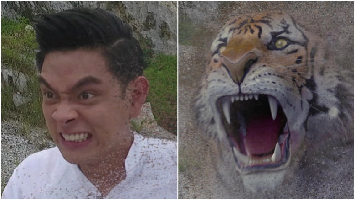'เอี๊ยง' แปลงร่างเสือช่วย 'นนนี่' 'เอี๊ยง' แปลงร่างเสือช่วย 'นนนี่'