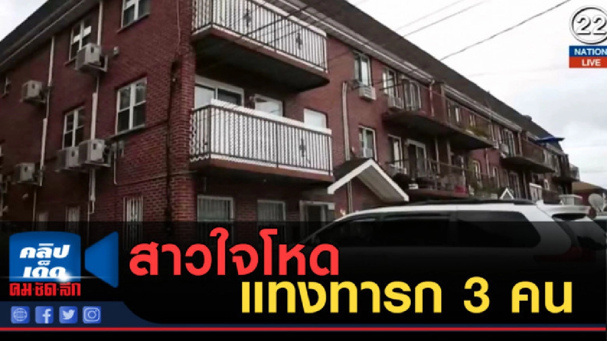 (คลิปข่าว) สาวใจโหดแทงทารก 3 คน ในสหรัฐ