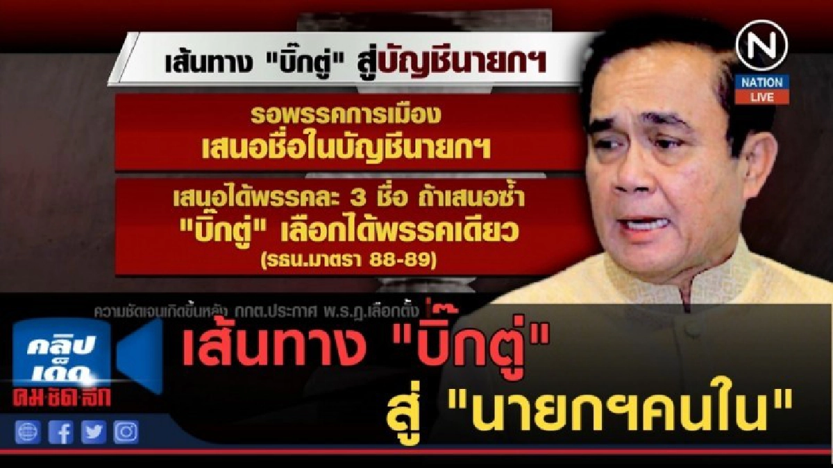 (คลิปข่าว) เส้นทาง "บิ๊กตู่" สู่ "นายกฯคนใน" (คลิปข่าว) เส้นทาง "บิ๊กตู่" สู่ "นายกฯคนใน"