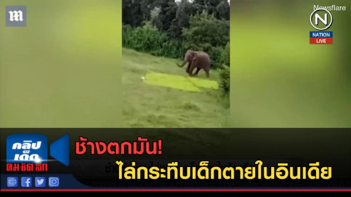(คลิปข่าว) ช้างตกมัน! ไล่กระทืบเด็กตายในอินเดีย (คลิปข่าว) ช้างตกมัน! ไล่กระทืบเด็กตายในอินเดีย