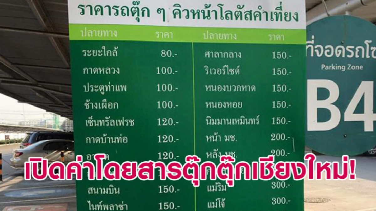 เห็นแล้วต้องว้าว! เปิดเรตราคาค่าโดยสารตุ๊กตุ๊กเชียงใหม่ เห็นแล้วต้องว้าว! เปิดเรตราคาค่าโดยสารตุ๊กตุ๊กเชียงใหม่