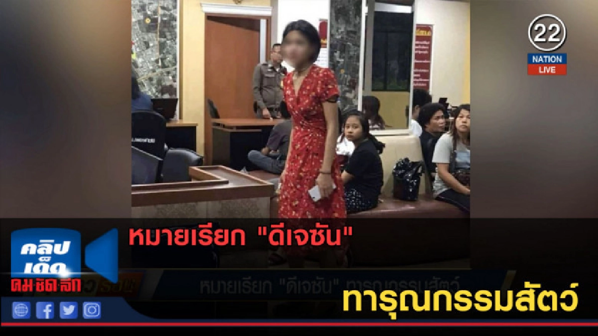 (คลิปข่าว) หมายเรียก "ดีเจซัน" ทารุณกรรมสัตว์ (คลิปข่าว) หมายเรียก "ดีเจซัน" ทารุณกรรมสัตว์