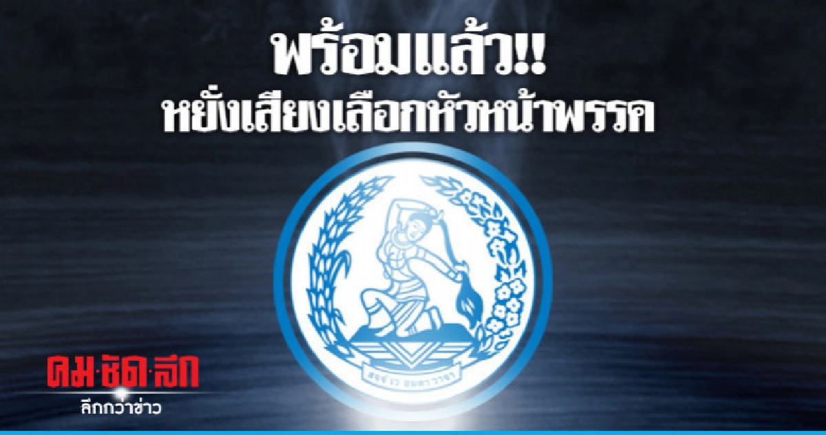 หยั่งเสียงเลือกหัวหน้าพรรคพร้อมแล้ว