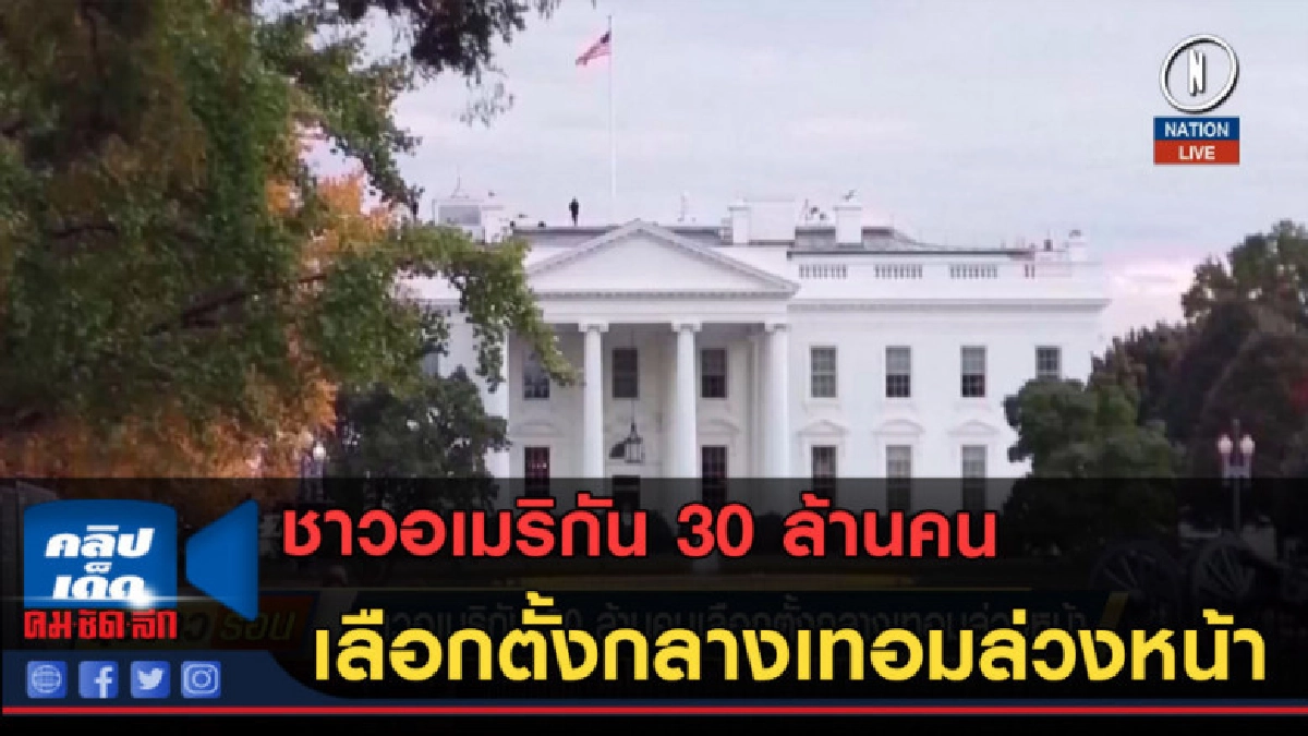 (คลิปข่าว) ชาวอเมริกัน 30 ล้านคน เลือกตั้งกลางเทอมล่วงหน้า (คลิปข่าว) ชาวอเมริกัน 30 ล้านคน เลือกตั้งกลางเทอมล่วงหน้า
