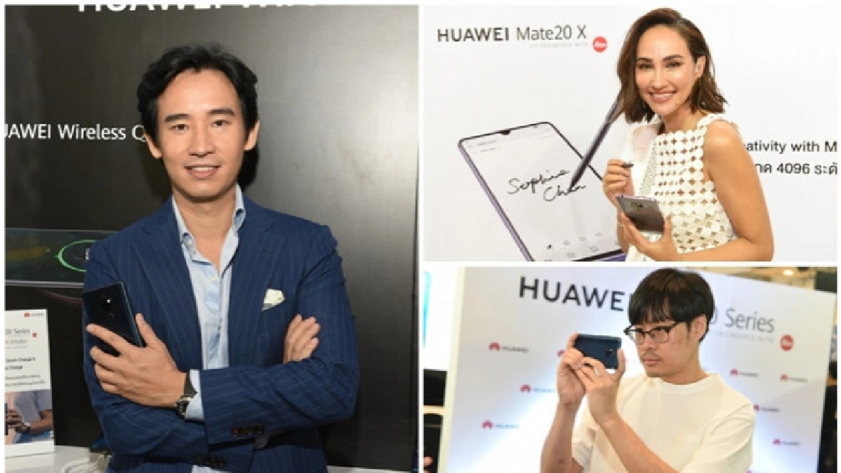 'ทิม พิธา-เจนสุดา-เต๋อ นวพล' สัมผัสสมาร์ทโฟนรุ่นใหม่ 