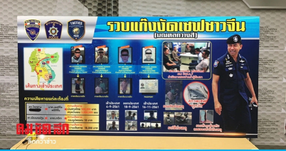 "บิ๊กโจ๊ก" จับ 3 ชาวจีนตระเวนงัดเซฟ "บิ๊กโจ๊ก" จับ 3 ชาวจีนตระเวนงัดเซฟ