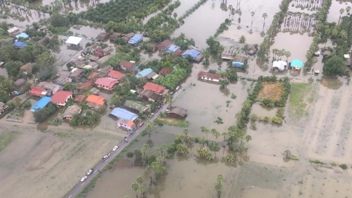 ตรวจแนวพื้นที่เสี่ยงอุทกภัย14จังหวัดภาคใต้ ตรวจแนวพื้นที่เสี่ยงอุทกภัย14จังหวัดภาคใต้