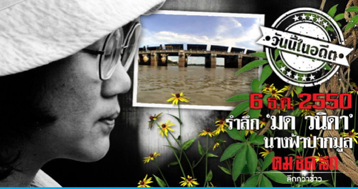 6 ธ.ค.2550  รำลึก "มด วนิดา"  นางฟ้าปากมูล