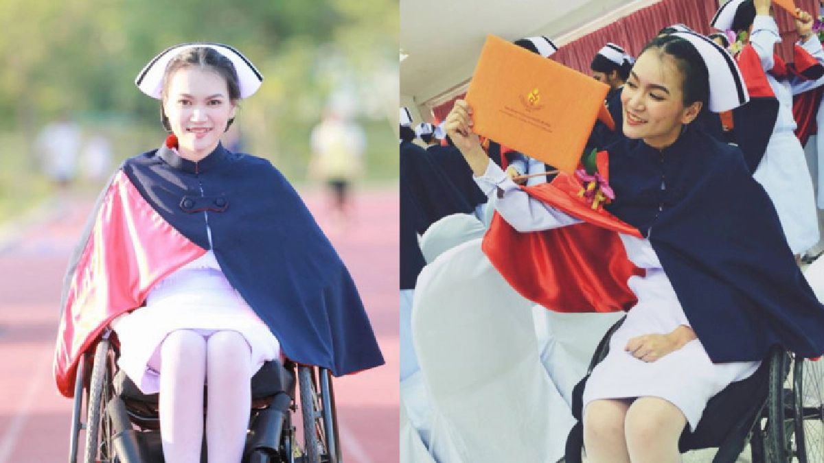 พยาบาลสาวนั่งวีลแชร์ เล่าเส้นทางชีวิตเหมือนโชคชะตาเล่นตลก พยาบาลสาวนั่งวีลแชร์ เล่าเส้นทางชีวิตเหมือนโชคชะตาเล่นตลก