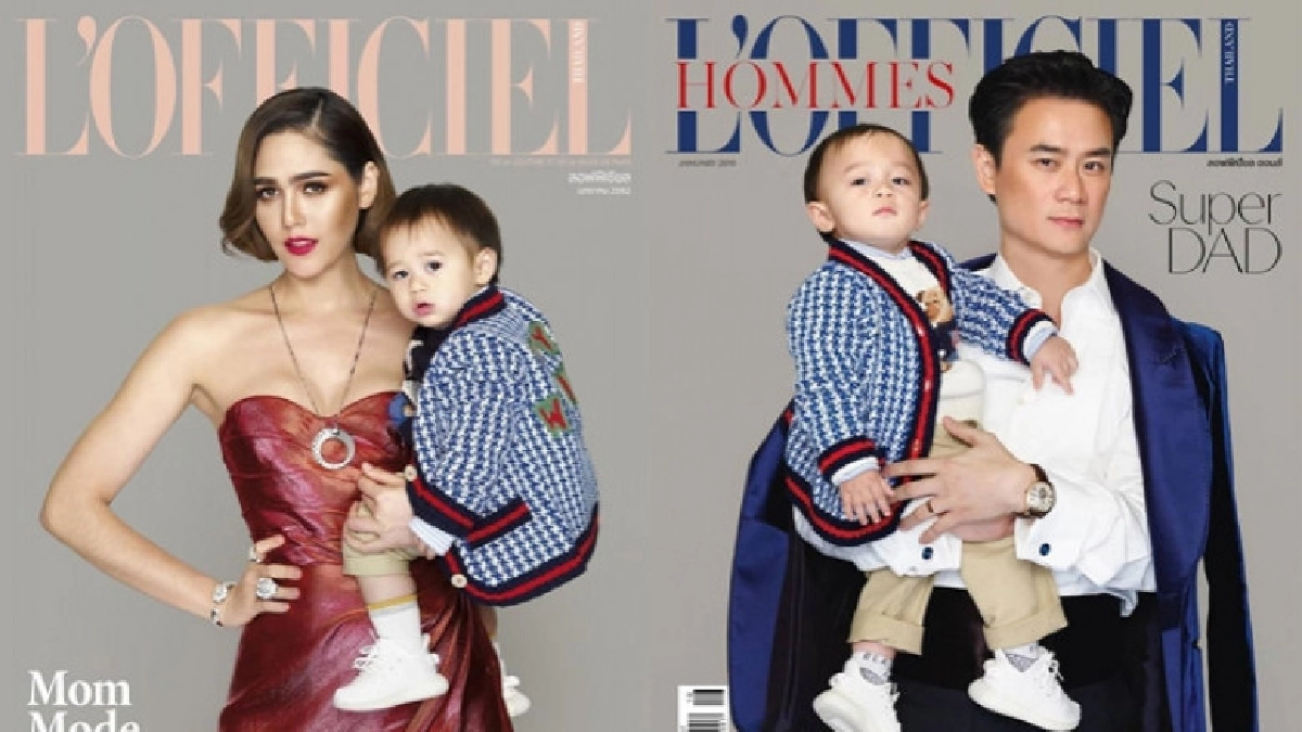 (คลิป) 'ชมพู่-น็อต' อุ้ม 'สายฟ้า-พายุ' ขึ้นปก L'officiel (คลิป) 'ชมพู่-น็อต' อุ้ม 'สายฟ้า-พายุ' ขึ้นปก L'officiel
