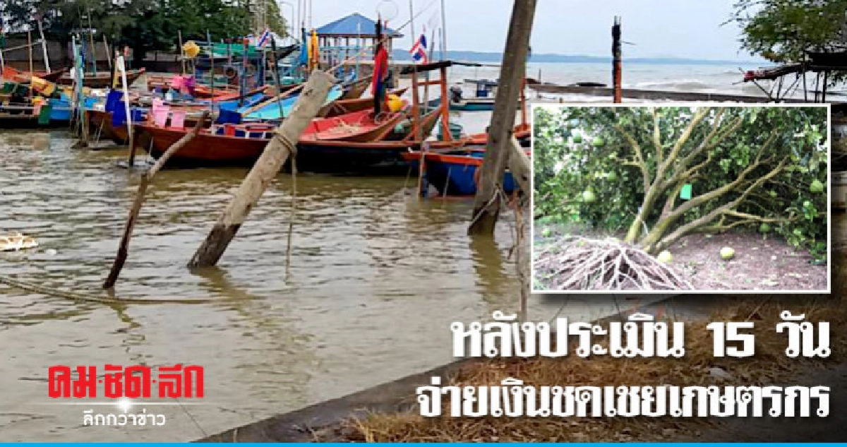เร่งสำรวจพื้นที่ 15 วันเงินชดเชยถึงเกษตรกร เร่งสำรวจพื้นที่ 15 วันเงินชดเชยถึงเกษตรกร