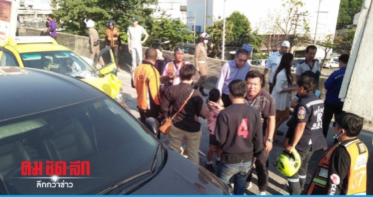 ชน 10 คันรวด สะพานข้ามแยกพระราม 4 ชน 10 คันรวด สะพานข้ามแยกพระราม 4