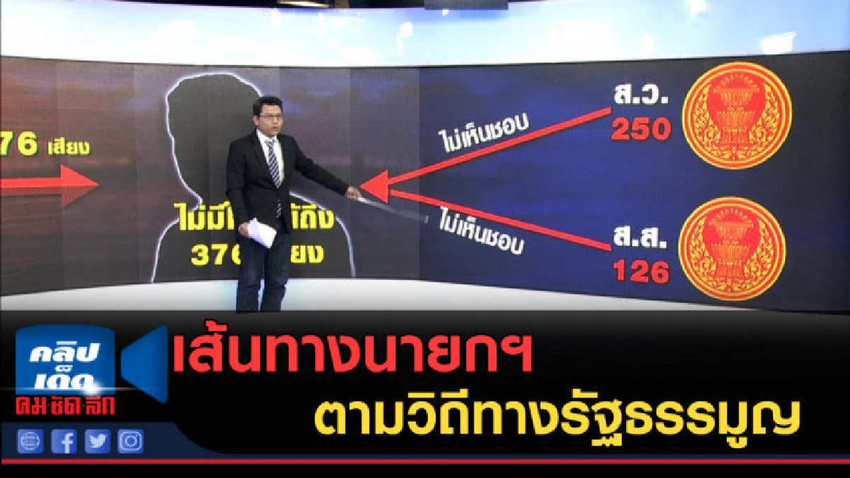 (คลิปข่าว) เส้นทางนายกฯตามวิถีทางรัฐธรรมูญ (คลิปข่าว) เส้นทางนายกฯตามวิถีทางรัฐธรรมูญ